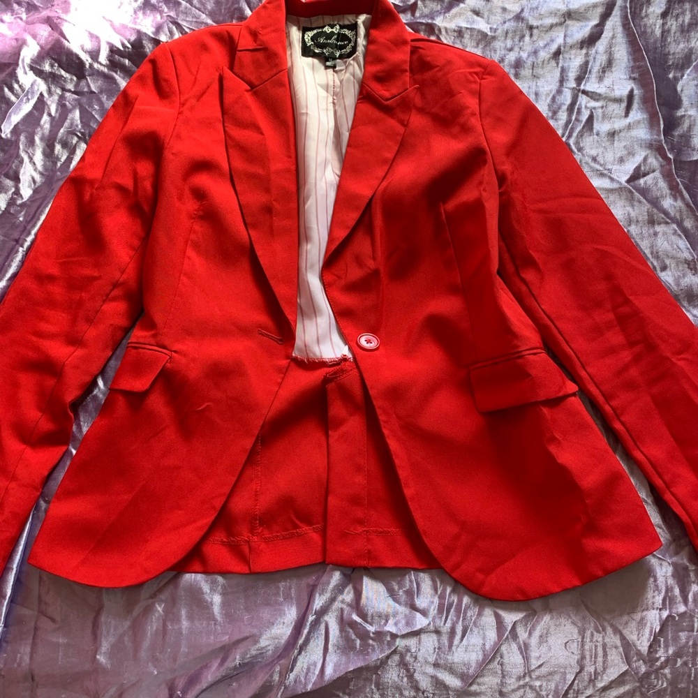 Ambiance Red Blazer Size Medium / M